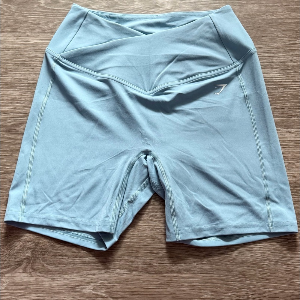 Gymshark Women's Sky Blue Bike Shorts
